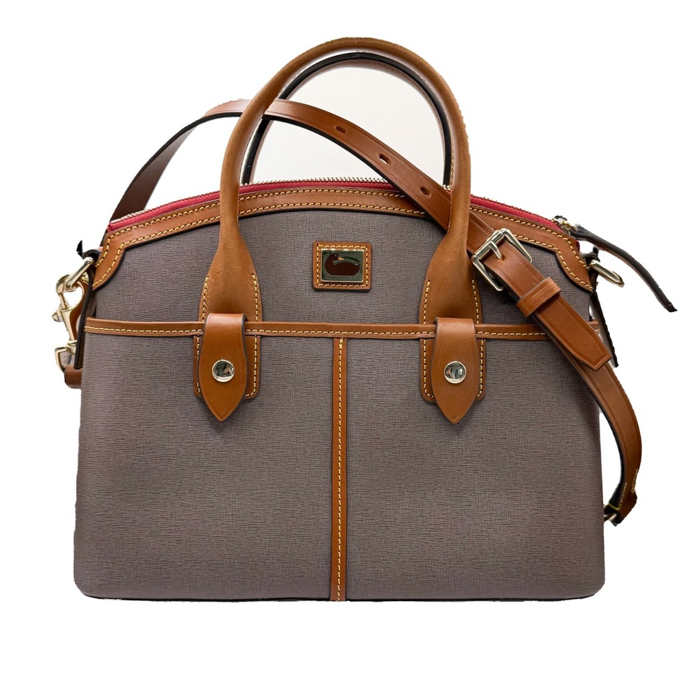 Dooney & Bourke Saffiano Grain Leather Domed Satchel